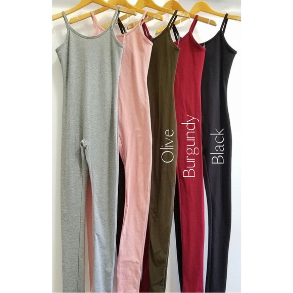 🎉HP🎉 Spaghetti Strap Bodycon Jumpsuit - Picture 3 of 8